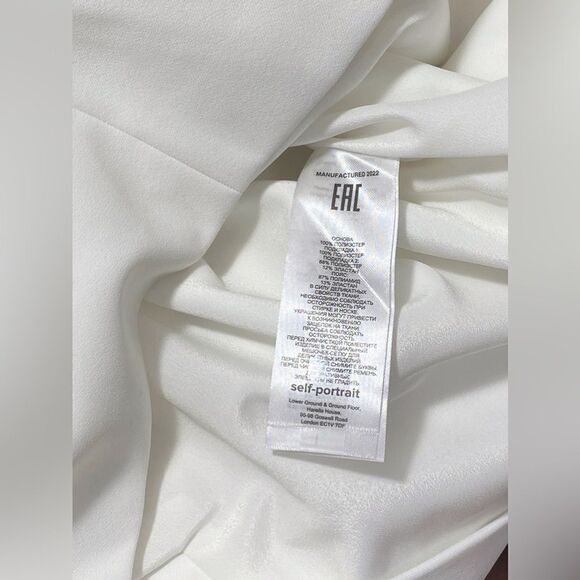 Self-Portrait Bow-Embellished Off-The-Shoulder Dress size 6 - Picture 12 of 12